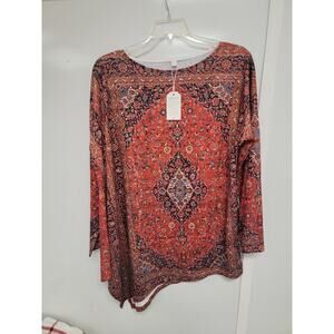 MADE WITH LOVE Brand Womens Tunic 2X/3X fit please see description  013038